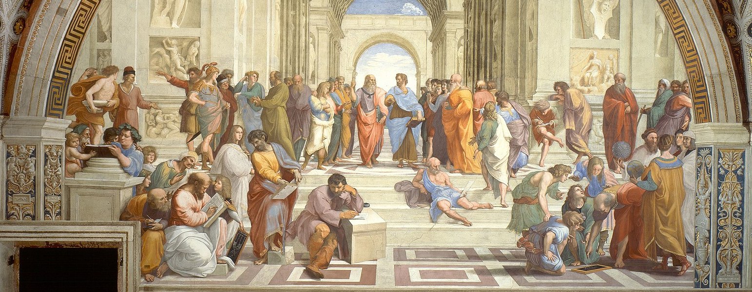 'The School of Athens', a fresco by the Italian Renaissance artist Raphael.