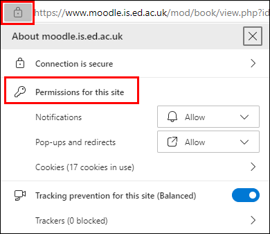 How to manage site permissions on the new Microsoft Edge