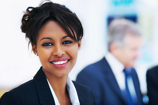 Professional lady smiling